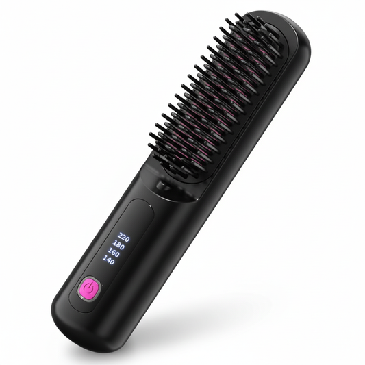 مكواة فرد وتجعيد الشعر اللاسلكية